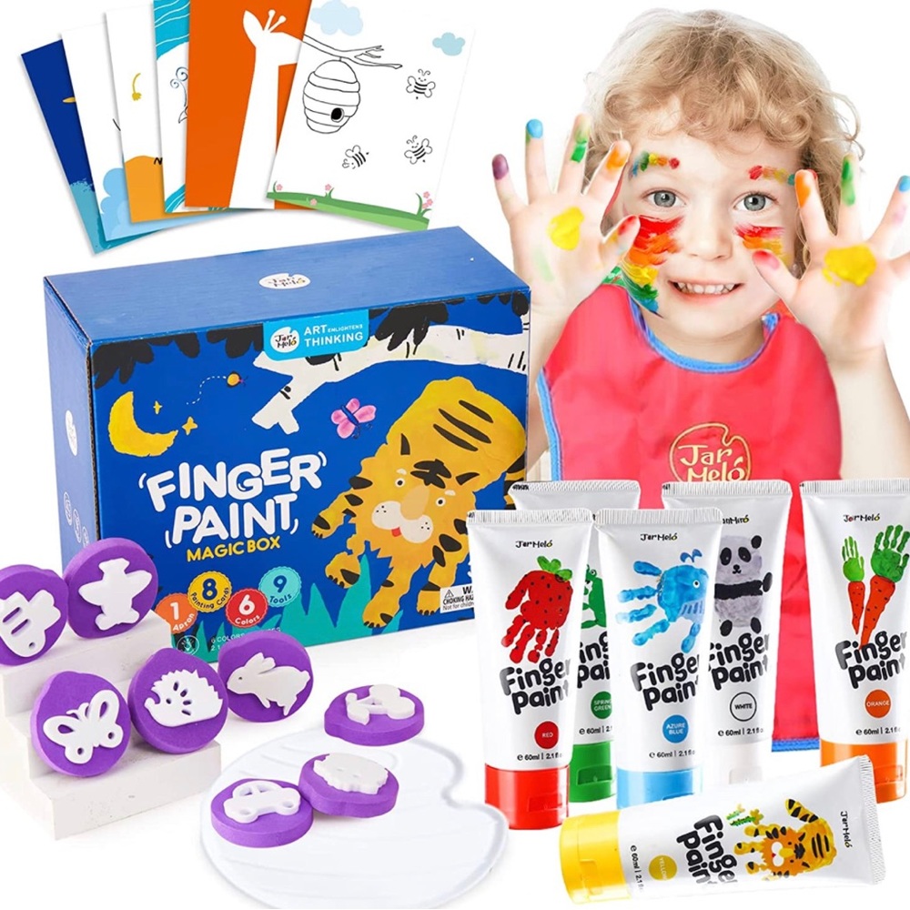 Non Toxic Finger Paint Kit for Toddlers
